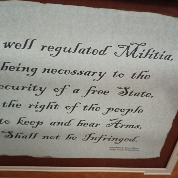 Amendment ll Bill of Rights Glass Broke In Moving. Design Is Perfect. - Picture 7 of 14